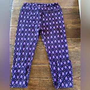LuLaRoe Leggings Purple Pattern OS